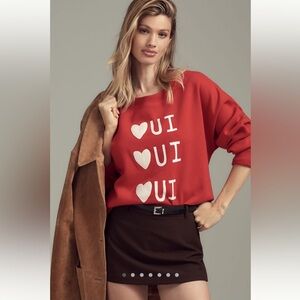 ANTHROPOLOGIE Graphic Sweatshirt / NWT